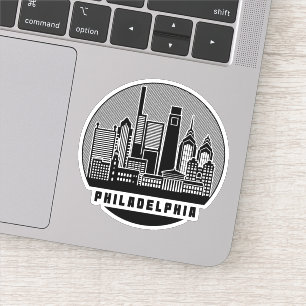 Sticker Philadelphie Pennsylvanie Skyline