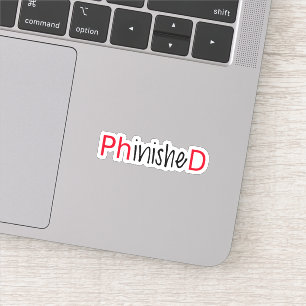 Sticker Phinished, diplômé de la PHD