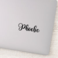 Phoebe Name - Calligraphie manuscrite