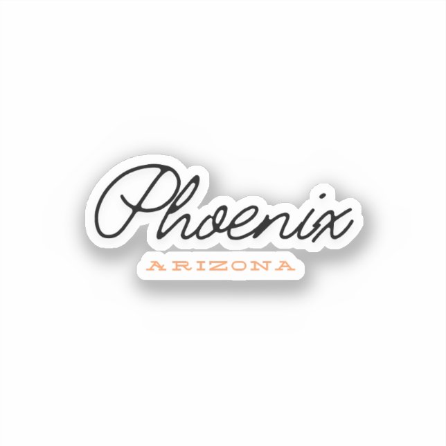 Sticker Phoenix Arizona (Recto)