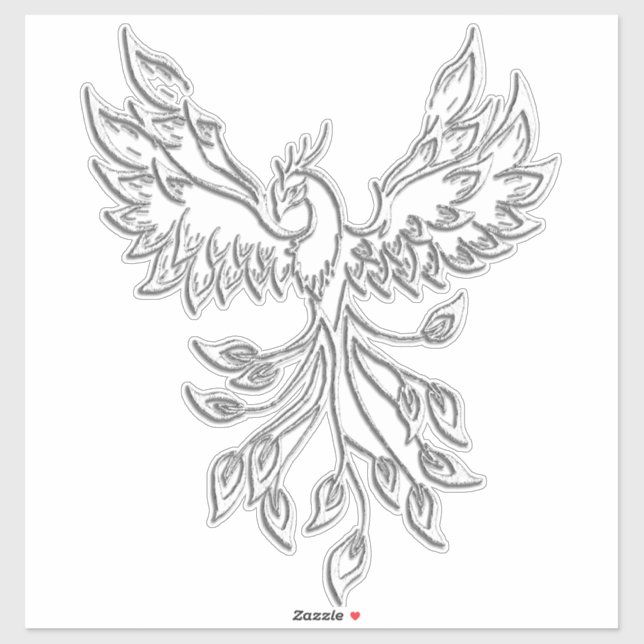 Sticker Phoenix augmente (Feuille)