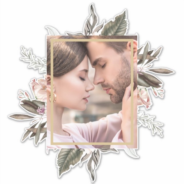 Sticker Photo botanique simple (Devant)