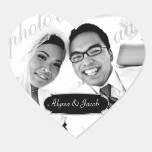 Sticker photo cardiaque 311-personnalisable avec p