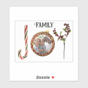 Sticker Photo de famille Holiday JOY