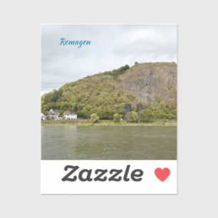 Sticker Photo de l'effet de peinture du pont de la rivière