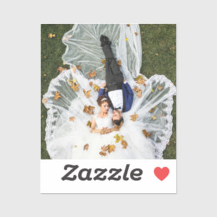 Sticker Photo de mariage personnalisée