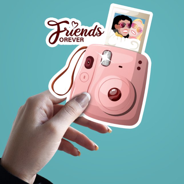 Sticker Photo de mignonne Friends Forever avec Mini Caméra (Créateur téléchargé)