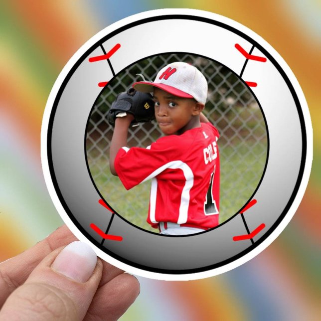 Sticker Photo de sport de baseball (Baseball or Softball Sticker)
