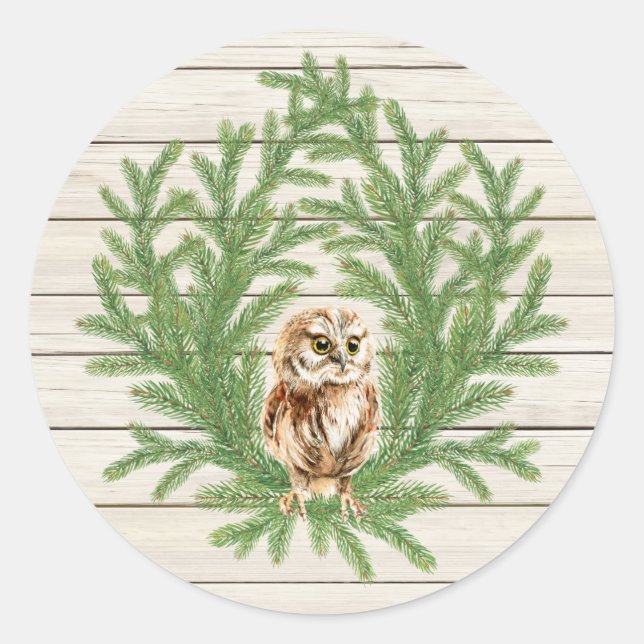 Sticker photo en bois rustique (Devant)