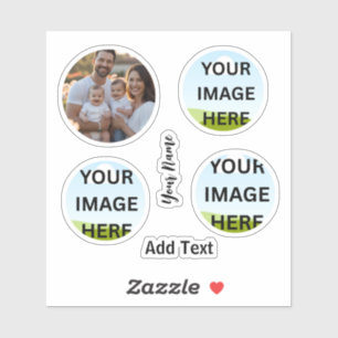 Sticker Photo et nom personnalisés