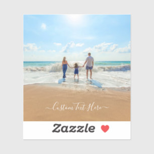 Sticker Photo et texte personnalisés - Unique votre propre