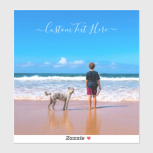 Sticker Photo et texte personnalisés - Votre propre design