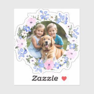 Sticker Photo Floral Surround Créez votre propre photo