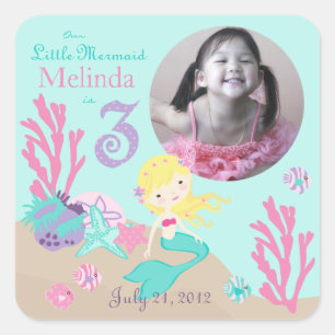 Sticker photo Little Mermaid Blonde 3