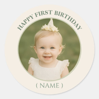 Sticker photo personnalisé Anniversaire - Personna