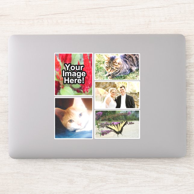 Sticker Photo personnalisée couleur complète imperméable (Ordinateur)