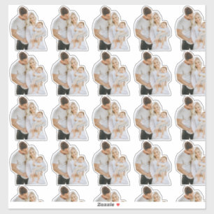 Sticker Photo personnalisée Visage Die Coupe Vinyl Waterpr