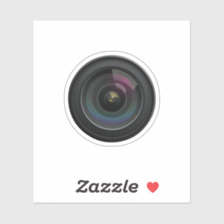 Sticker Photographie amusante de lentilles de caméra