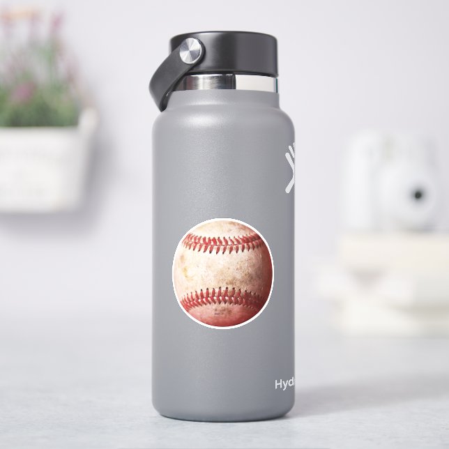 Sticker Photographie de baseball Patiné vieilli (HydroFlask)