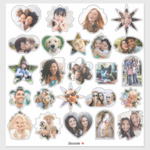 Sticker Photos personnalisées Formes amusantes mignonnes F