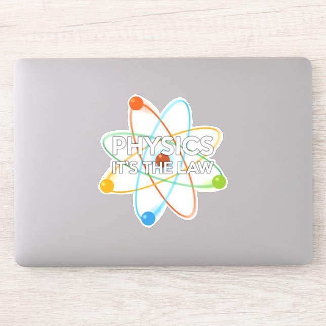 Sticker PHYSIQUE. C'EST LA LOI Science (Ordinateur)