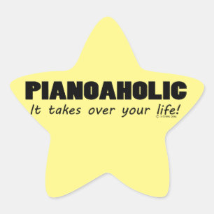 Sticker Pianoaholic Life Star
