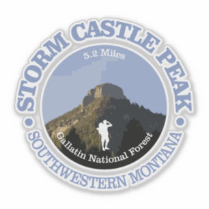 Sticker Pic du château de tempête (e)