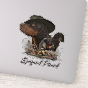 Sticker Picardy Spaniel, Saison Chasse