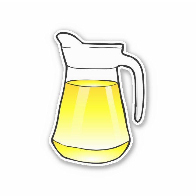 Sticker Pichet de jus avec limonade (Devant)