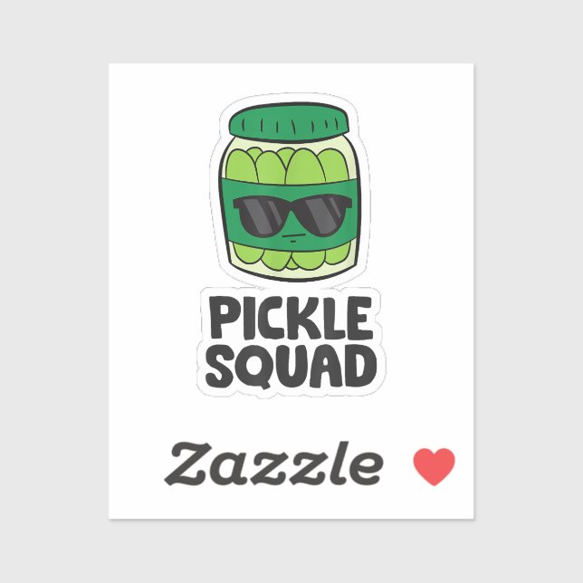 Sticker Pickle Lover Team Pickles Funny Pickle Squad (Feuille)
