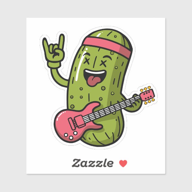 Sticker Pickle Rock Star (Feuille)