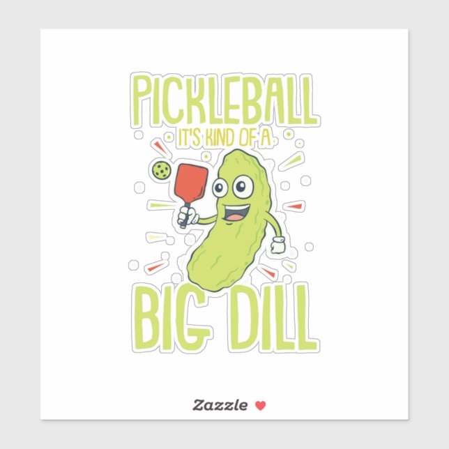 Sticker Pickleball C'est un genre de jeu de jeu de jeu Big (Feuille)