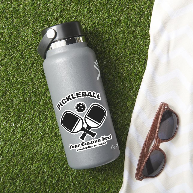 Sticker Pickleball Club Pickleball Paddle & Ball Custom (HydroFlask Insitu)