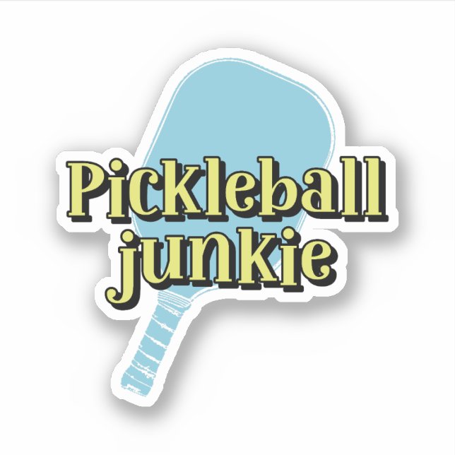 Sticker Pickleball Junkie Pickleball Paddle (Devant)