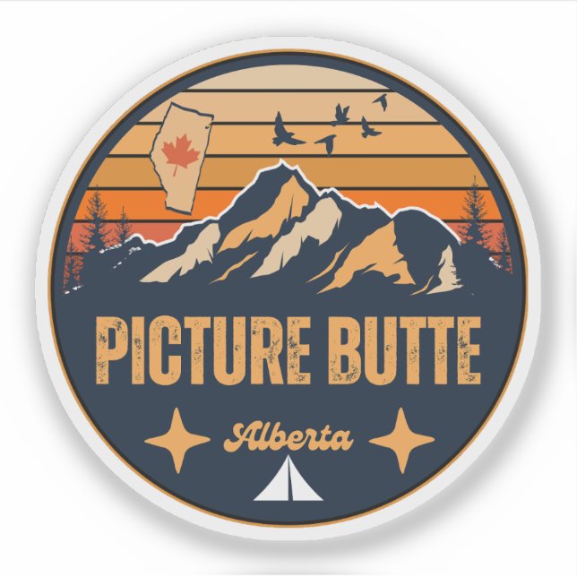 Sticker Picture Butte, Alberta (Devant)