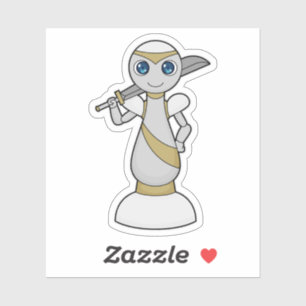 Sticker Pièce d'échecs Épée de Paon Échecs