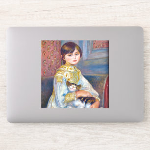 Sticker Pierre-Auguste Renoir - Enfant avec chat
