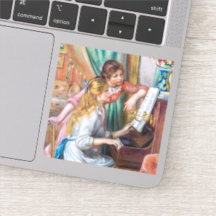 Sticker Pierre Auguste Renoir - Jeunes filles au piano