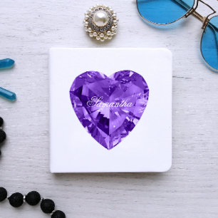 Sticker Pierre précieuse violette en Améthyste Fausse Bril
