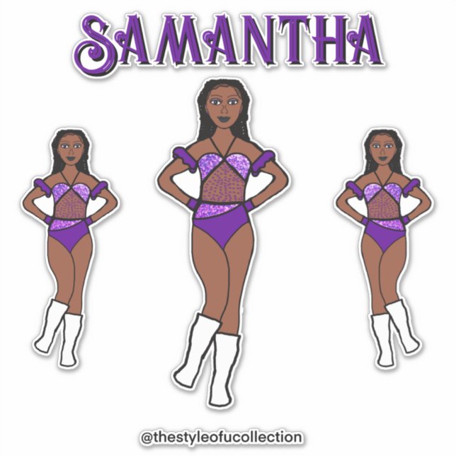 Sticker Pierres de raisin de l'équipe de danse personnalis (Devant)