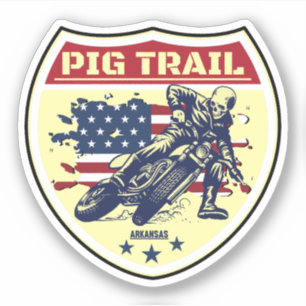Sticker Pig Trail Scenic Byway arkansas randonnée moto