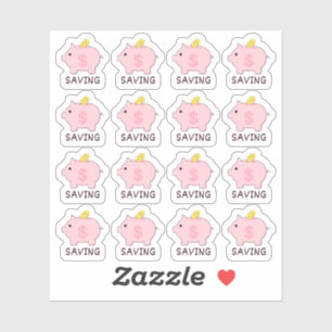 Sticker Piggy Bank Saving Tracker Bujo Planner