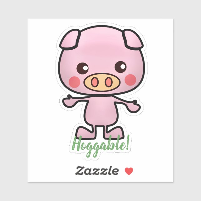 Sticker Piglet Hoggable (Feuille)