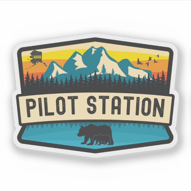 Sticker Pilot Station, Alaska (Devant)