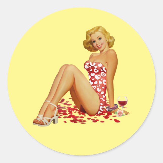 Sticker 'Pin Up Girl' pour votre ordinateur portab (Devant)