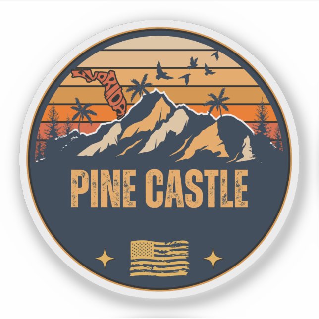 Sticker Pine Castle, Floride  (Devant)