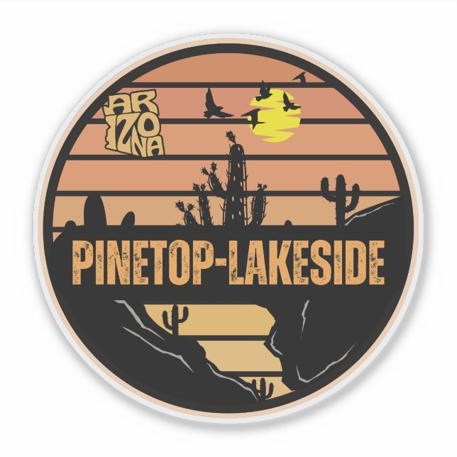 Sticker Pinetop-Lakeside, Arizona (Devant)