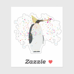 Sticker Pingouin - Animaux ayant une fête