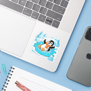 Sticker Pingouin dans la glace