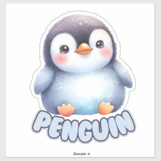 Sticker Pingouin de charme - Pépinière